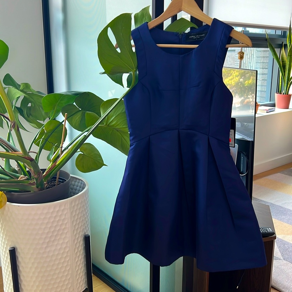 Navy Blue A-line dresss